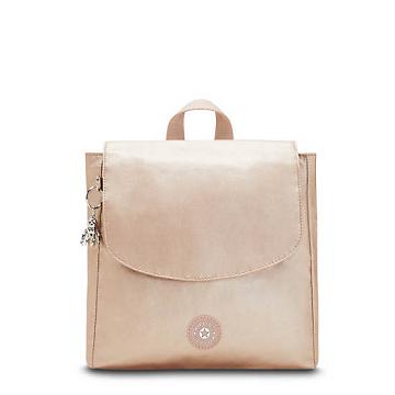 Kipling Dannie Metallic Small Rugzak Goud Beige | België 1669LI